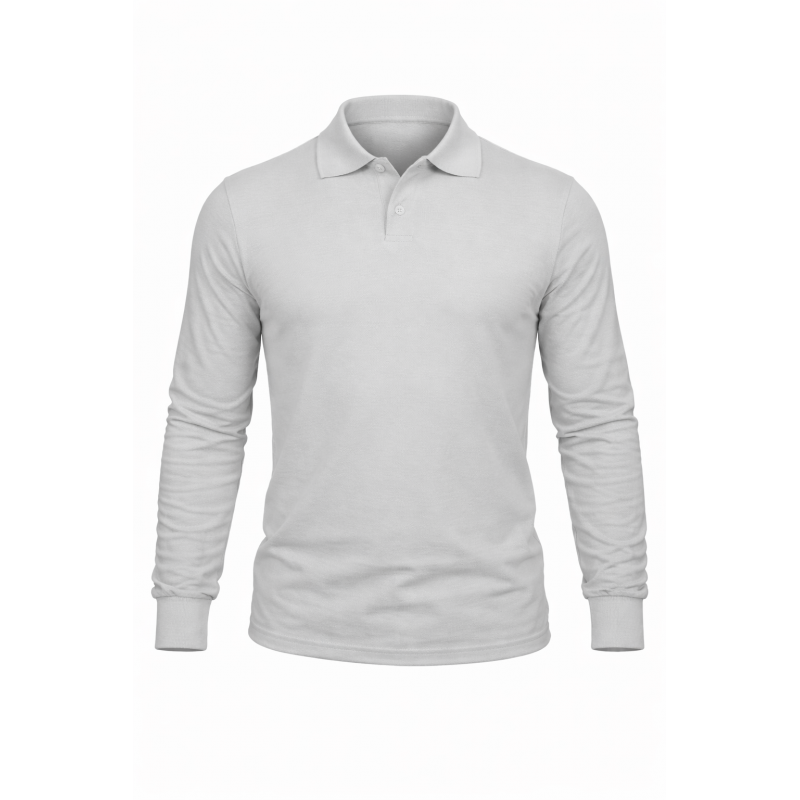 Polo Yaka Lacost Uzun Kol Bej Sweatshirt