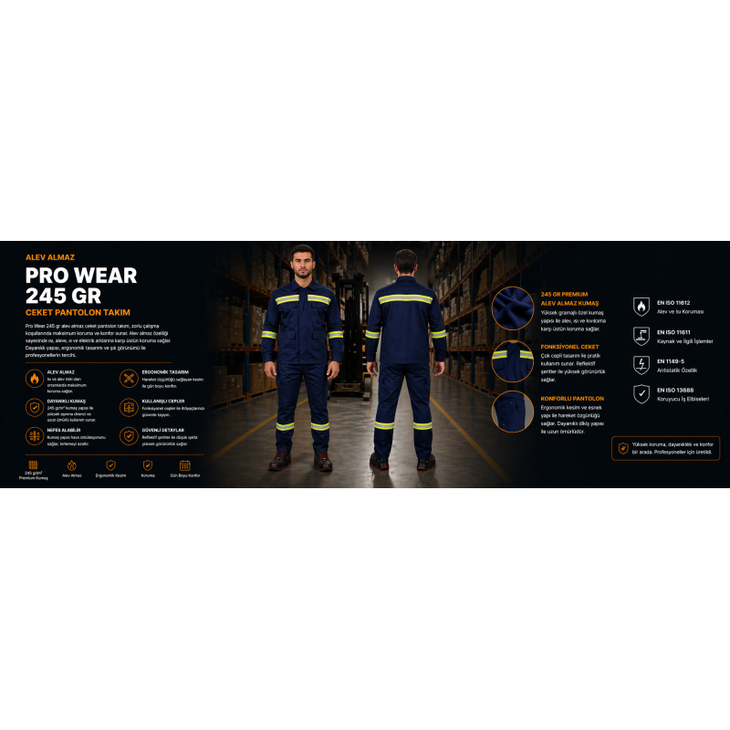 Pro Wear Alev Almaz Ceket pantolon